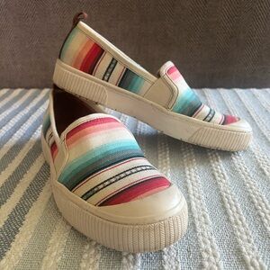 Serape slip on shoes
